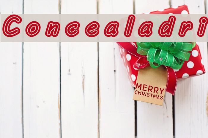 Concealadri Font examples