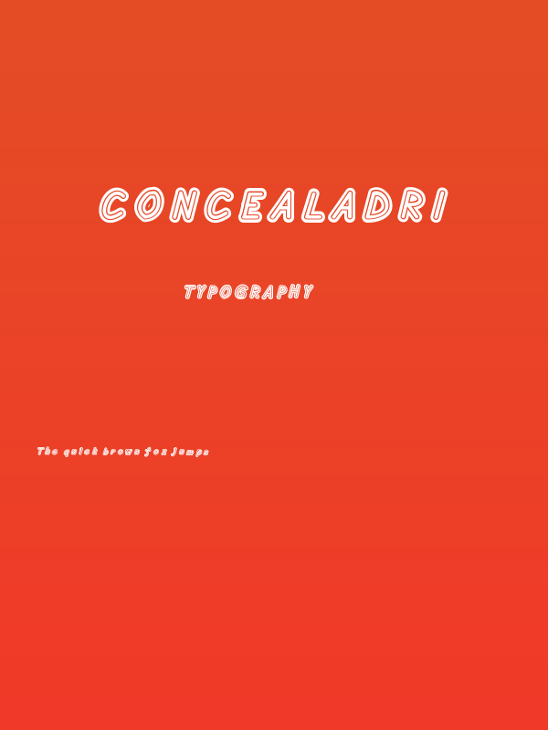 Concealadri Poster