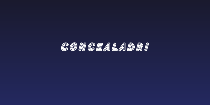 Concealadri Social Header