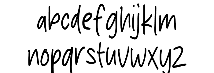Concept Draft Font LOWERCASE