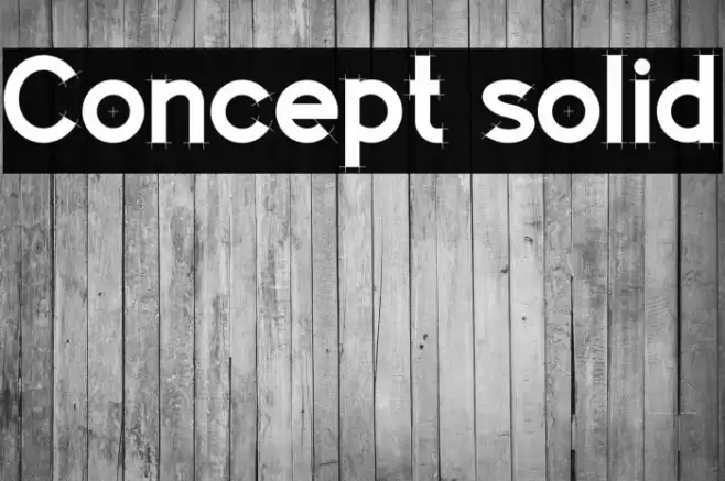 Concept solid Font examples