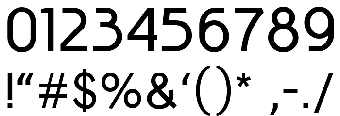 Conceptual Progressive Font OTHER CHARS