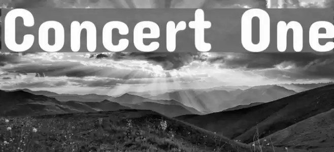 Concert One Font examples