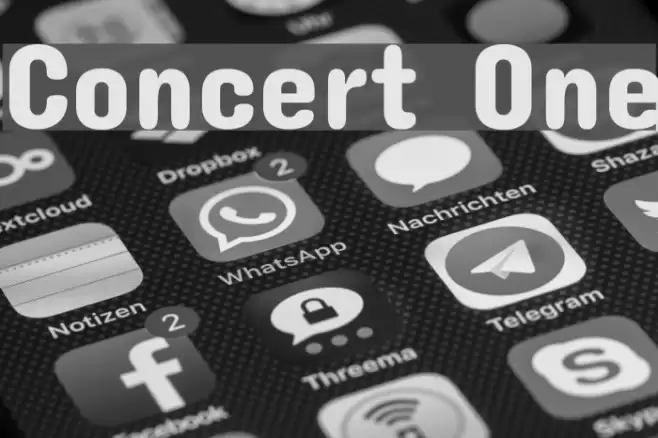 Concert One Font examples