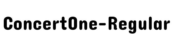 ConcertOne-Regular Font