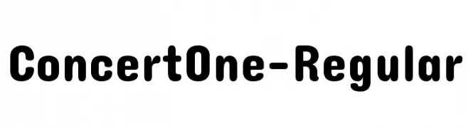 ConcertOne-Regular  font caratteri gratis