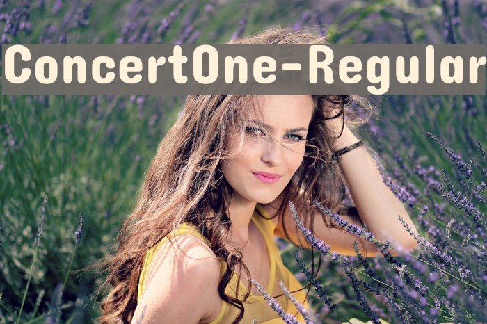 ConcertOne-Regular Font examples