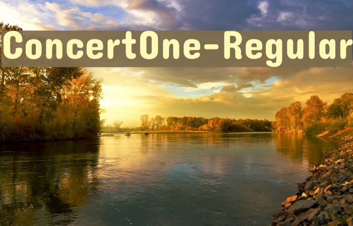 ConcertOne-Regular Font examples