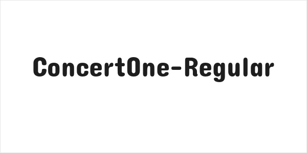 ConcertOne-Regular Logo