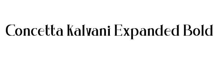 Concetta Kalvani Expanded Bold Polices