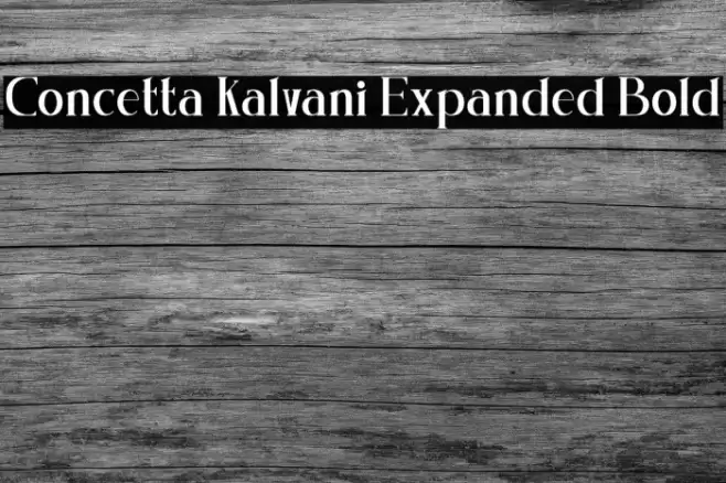 Concetta Kalvani Expanded Bold Polices examples