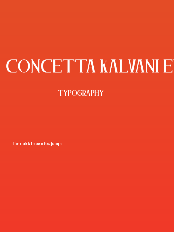 Concetta Kalvani Expanded Bold Poster