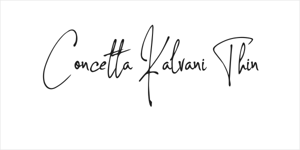Concetta Kalvani Thin Logo