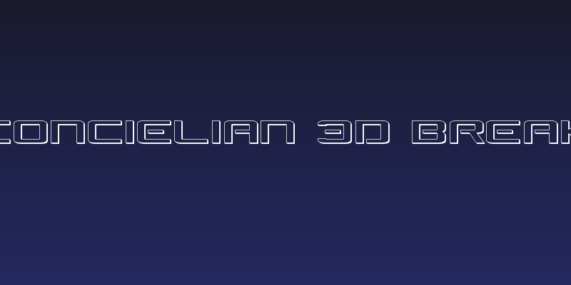 Concielian 3D Break Social Header