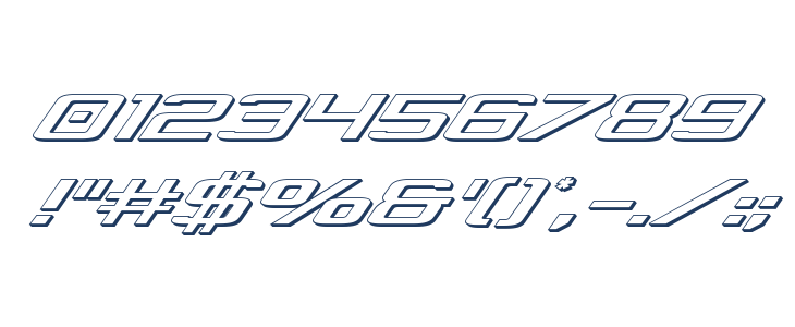 Concielian 3D Italic Other Characters