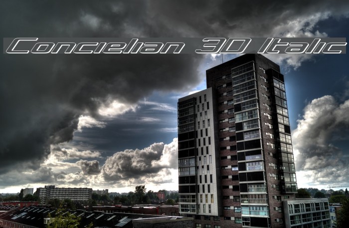 Concielian 3D Italic Example 3