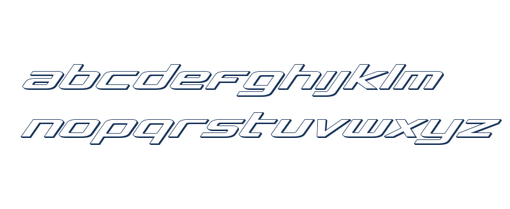 Concielian 3D Italic Lowercase