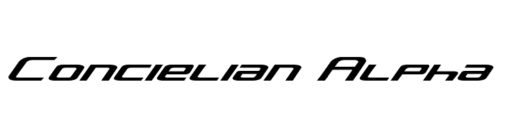 Concielian Alpha  font caratteri gratis