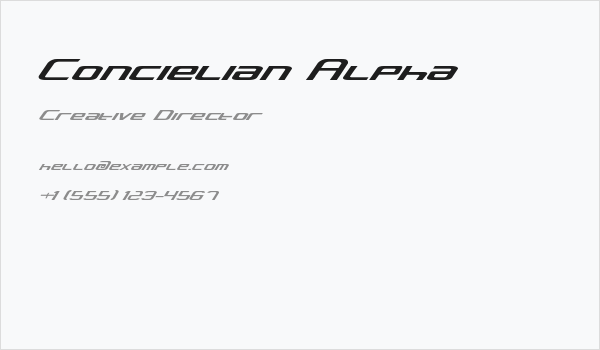 Concielian Alpha Business Card