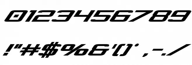 Concielian Bold Italic Шрифта ДРУГИЕ символов