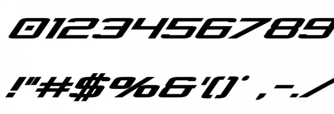 Concielian Bold Italic Font OTHER CHARS