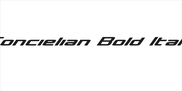 Concielian Bold Italic Logo