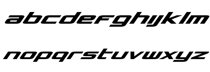 Concielian Bold Italic Font LOWERCASE