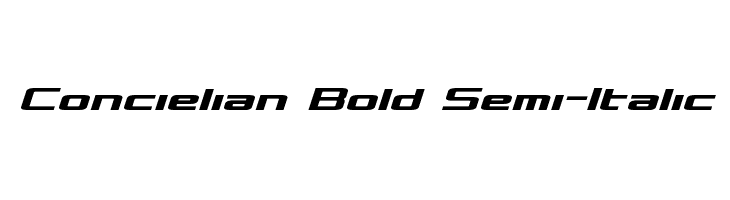 Concielian Bold Semi-Italic  Скачать бесплатные шрифты