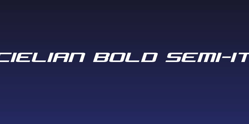 Concielian Bold Semi-Italic Social Header