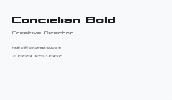 Concielian Bold Business Card