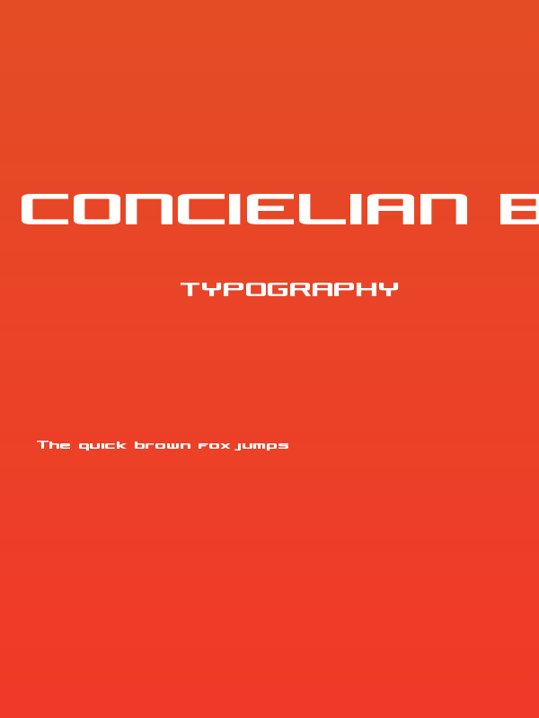Concielian Bold Poster