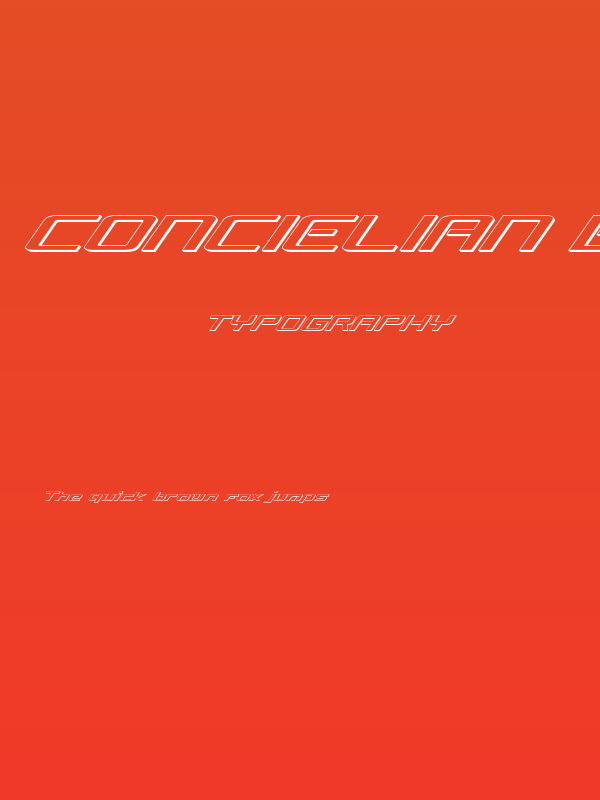 Concielian Break 3D Italic Poster