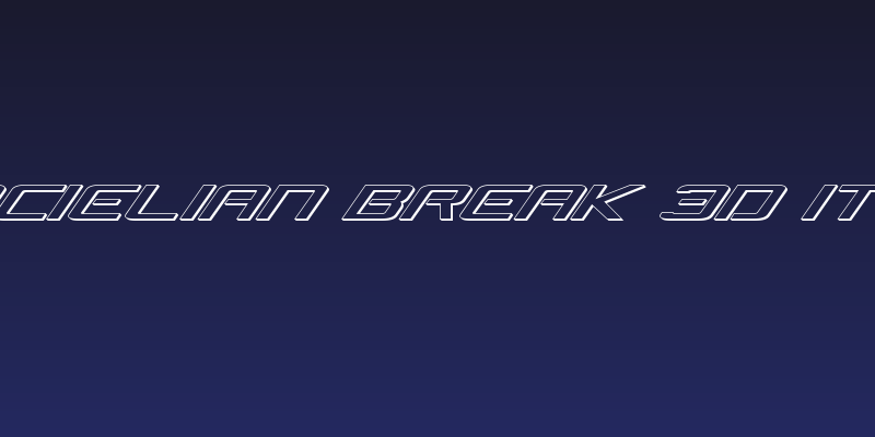 Concielian Break 3D Italic Social Header