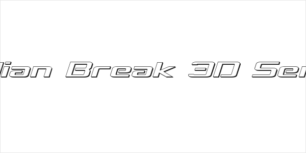 Concielian Break 3D Semi-Italic Logo