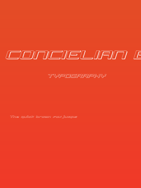 Concielian Break 3D Semi-Italic Poster