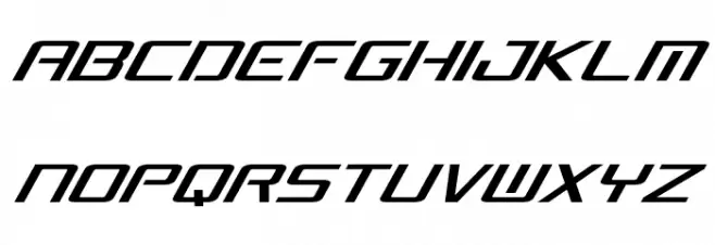 Concielian Break Condensed Italic خط أحرف كبيرة