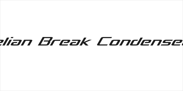 Concielian Break Condensed Italic Logo