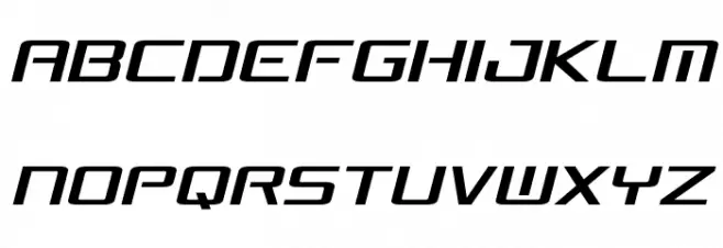Concielian Break Condensed Semi-Italic Шрифта ВЕРХНИЙ
