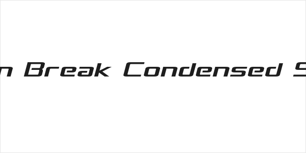 Concielian Break Condensed Semi-Italic Logo