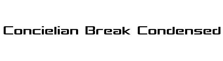 Concielian Break Condensed Font