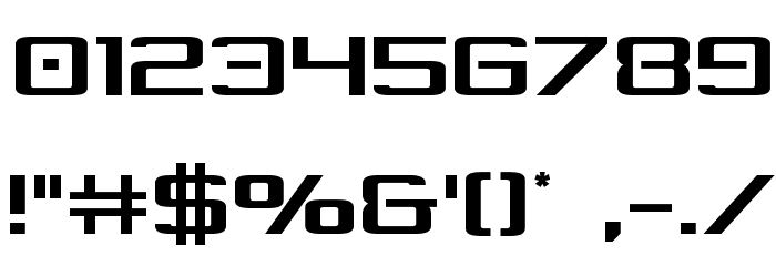 Concielian Break Condensed Font OTHER CHARS
