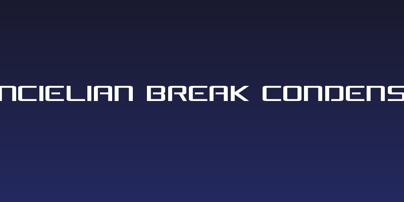 Concielian Break Condensed Social Header