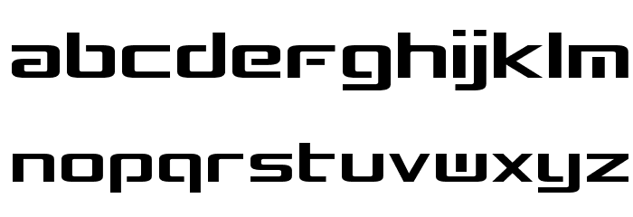 Concielian Break Condensed Font LOWERCASE
