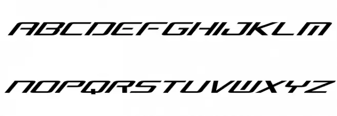 Concielian Break Expanded Italic フォント 大文字