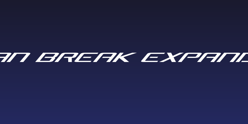 Concielian Break Expanded Italic Social Header