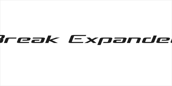 Concielian Break Expanded Semi-Italic Logo