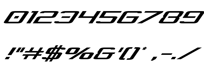 Concielian Break Italic Font Alte caractere