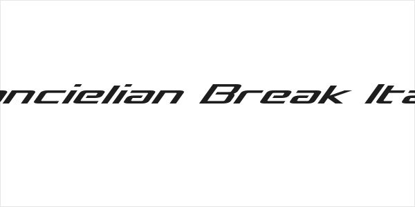 Concielian Break Italic Logo