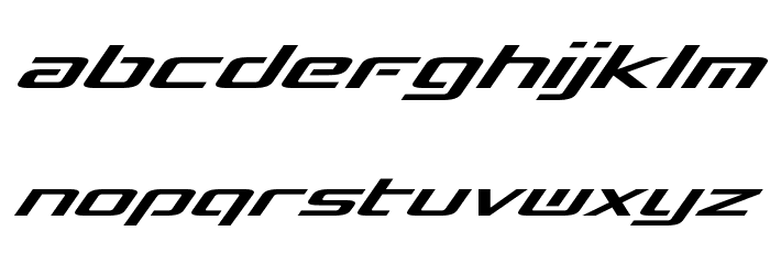 Concielian Break Italic Font Litere mici