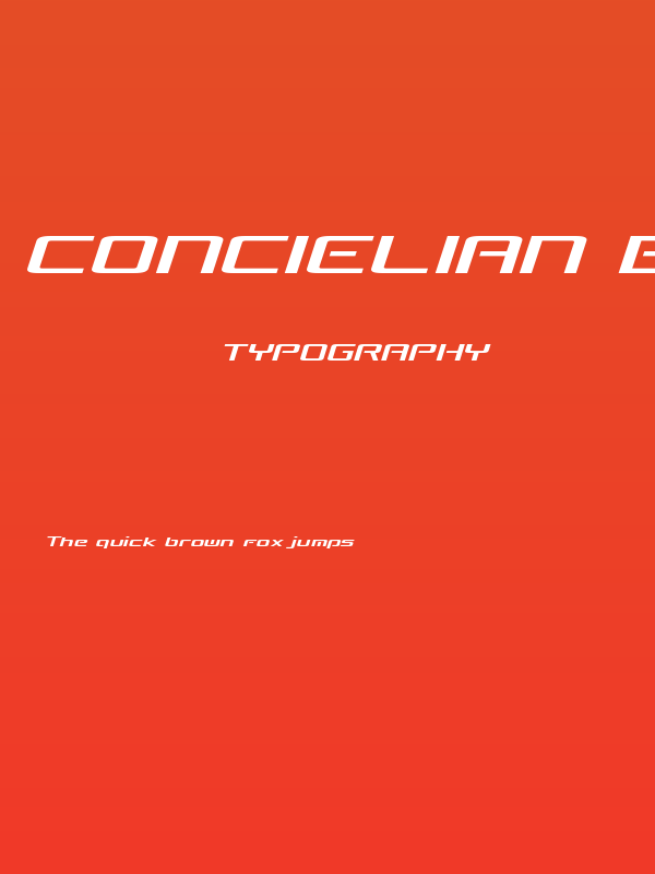 Concielian Break Semi-Italic Poster